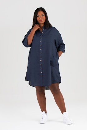 Mynta dress / shirt dark blue