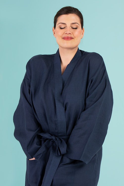 Spa kimono blå