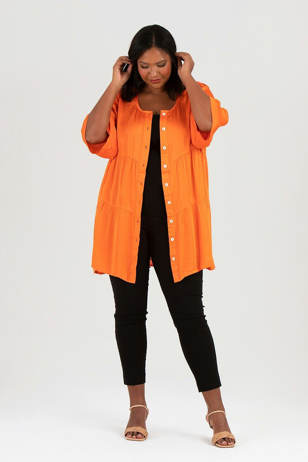 Nena shirt/dress orange