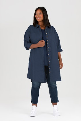 Mynta dress / shirt dark blue