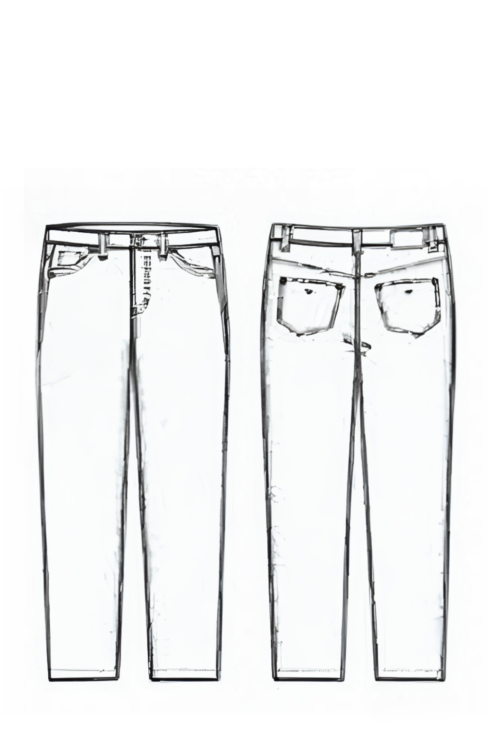 Power jeans straight 4945 svart