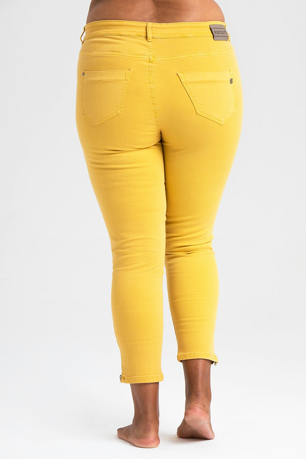 Power zip jeans sunflower yellow