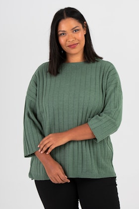 Vicky knitted sweater green