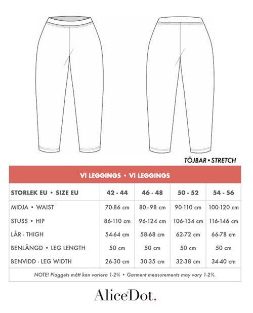Vi leggings vit