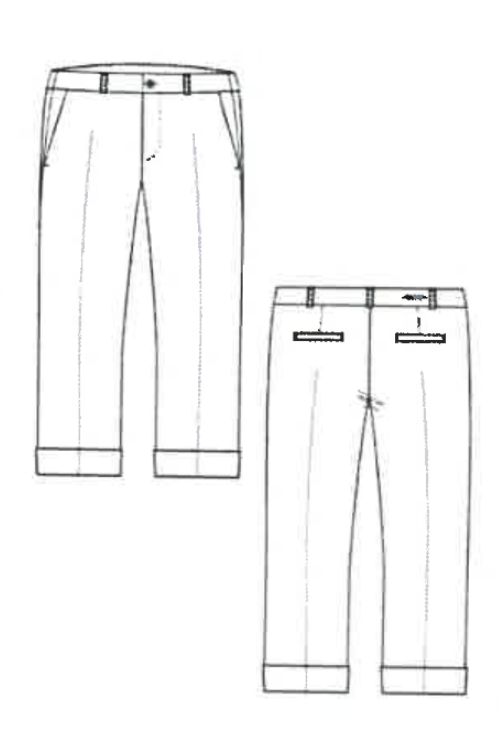 Chino byxa 3375 svart