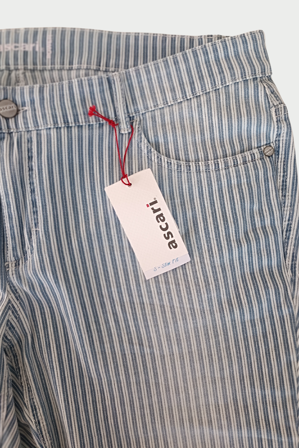 Power ⅞ jeans blue/white stripe