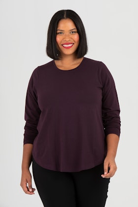 Kitty top burgundy