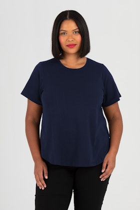 Lina top dark blue