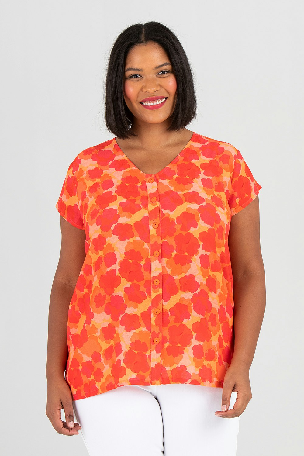 Cilla topp Sangria röd