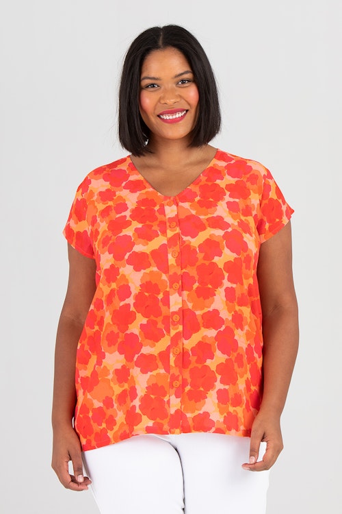Cilla topp Sangria röd