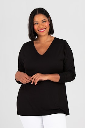 Vi top LS black