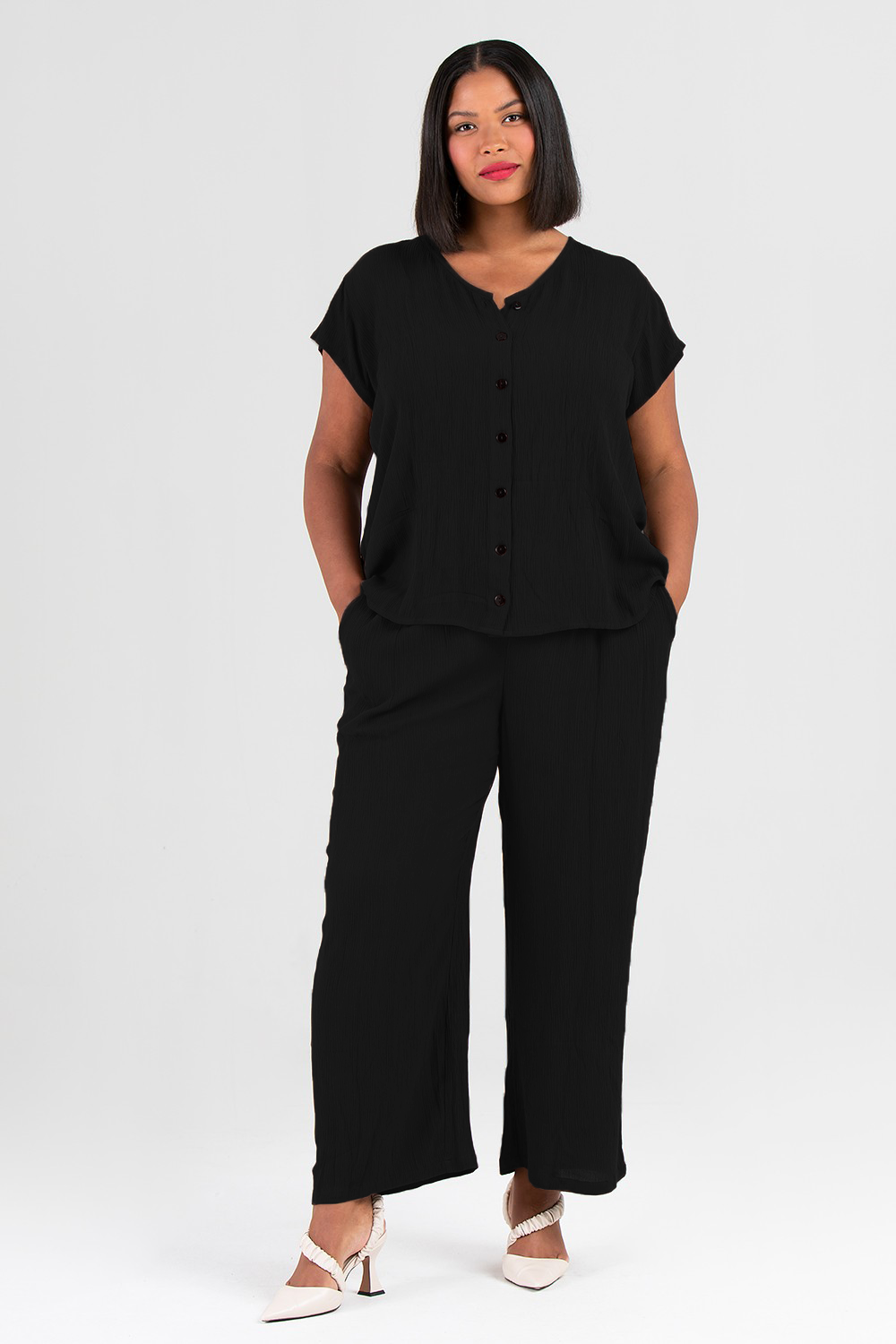 Tillie blus/topp svart