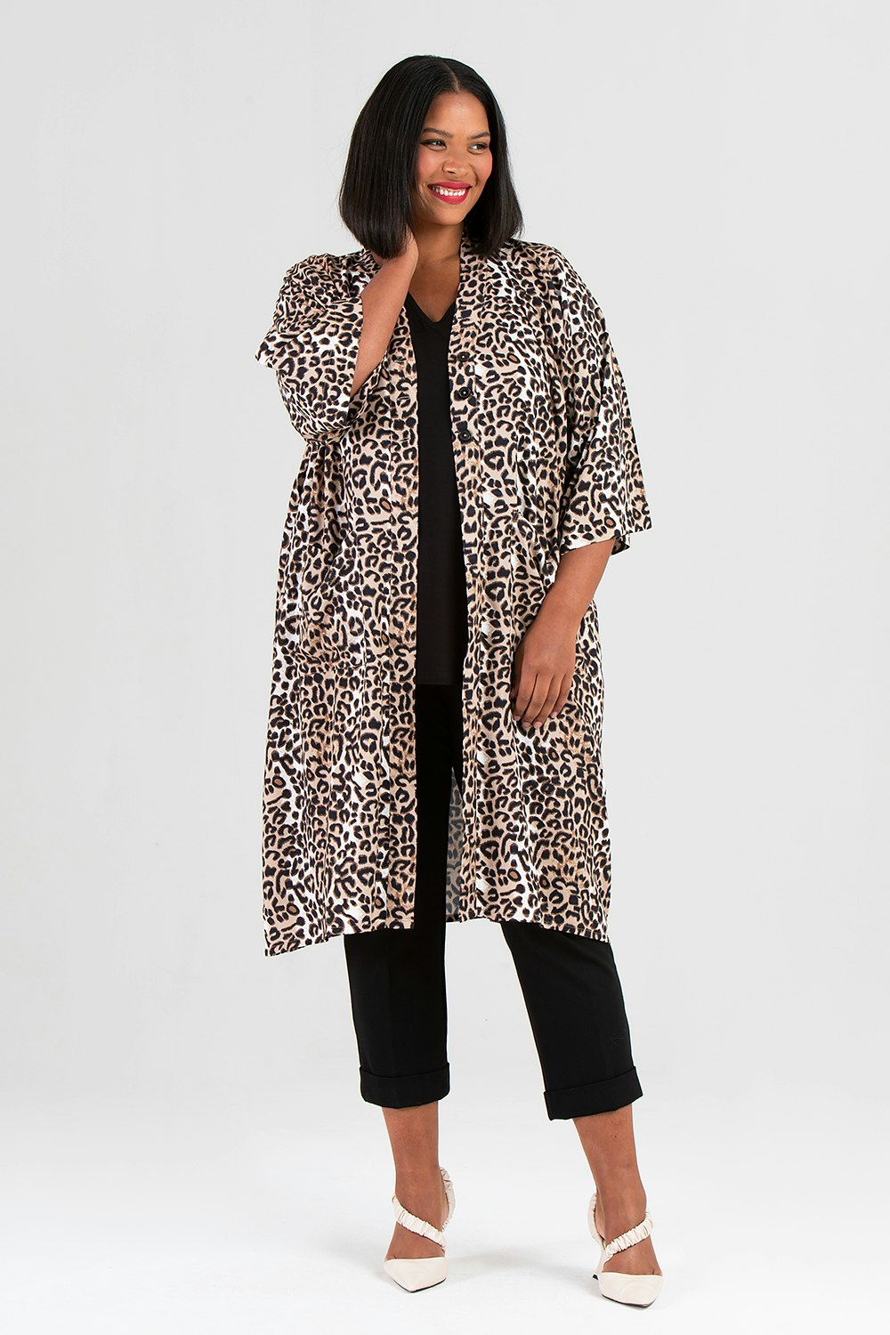 Maja kimono Savann svart/guld
