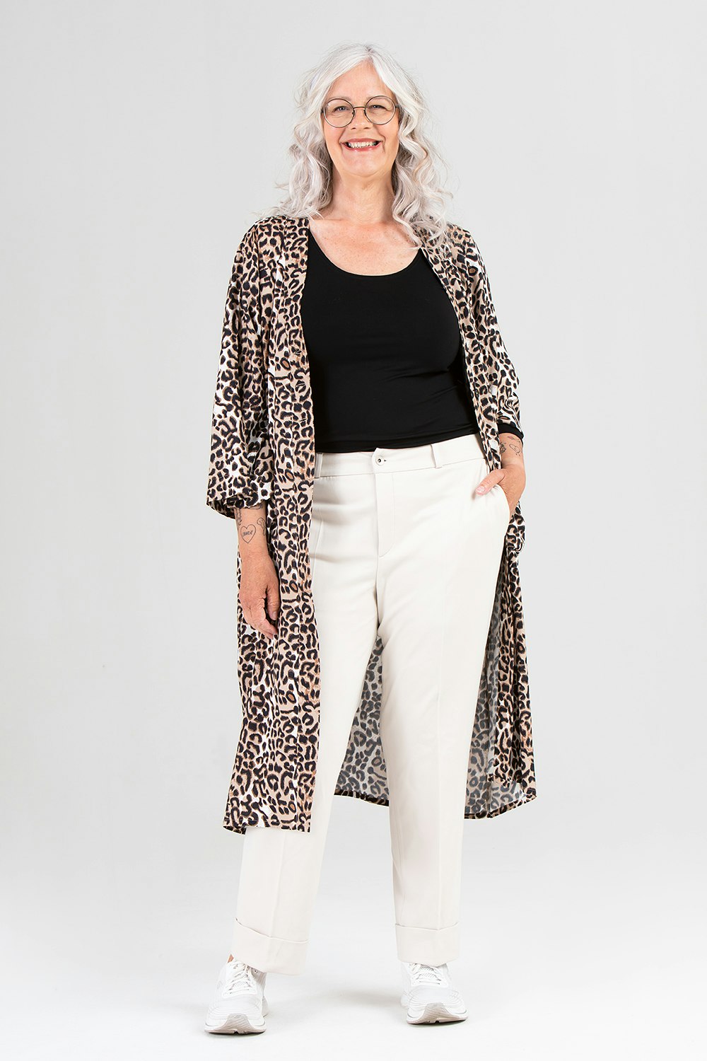 Maja kimono Savann svart/guld