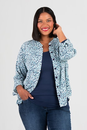 Bianca blus Aqua blå