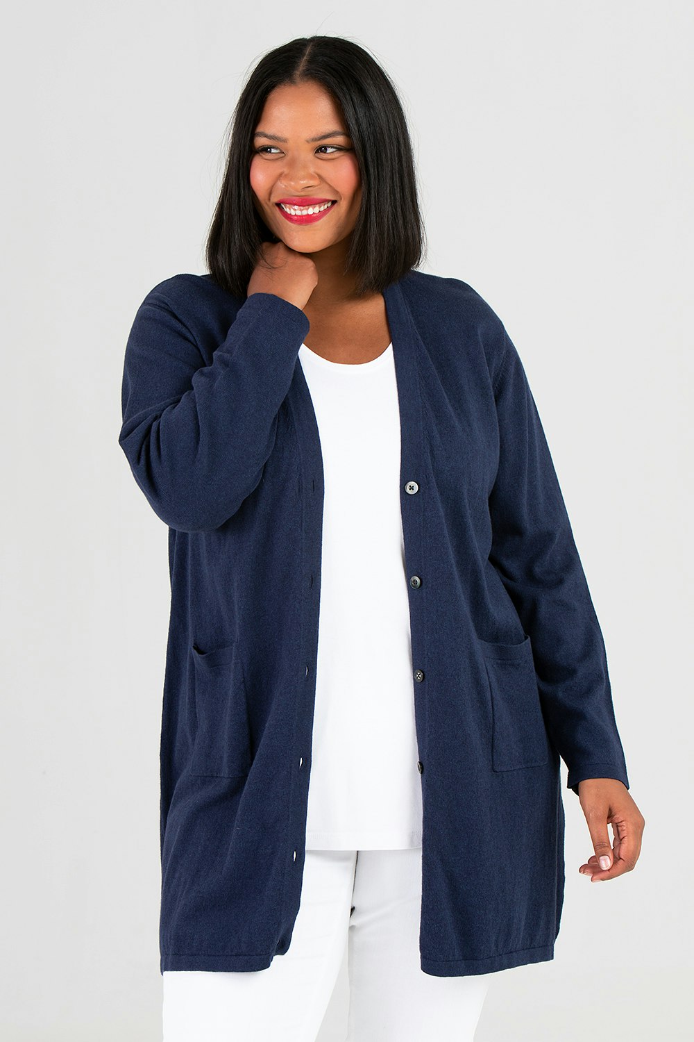 Vallmo cardigan blue