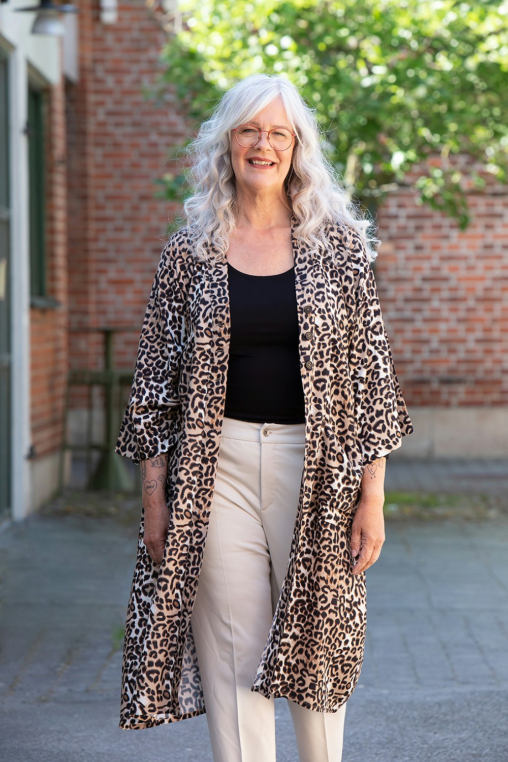 Maja kimono Savann svart/guld