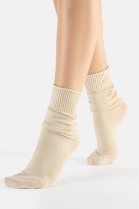 Linen socks, oyster white