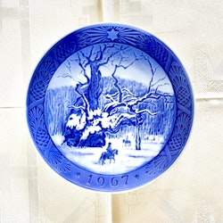 Jultallrik 1967 Royal Copenhagen ”Kongeegen”