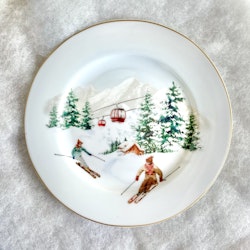 Assietter 4-pack ”Skiing”