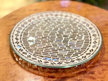 Mosaikfat av glas