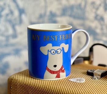 Kopp av porslin hund ”My best friend”