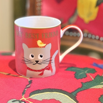 Kopp av porslin katt ”My best friend”