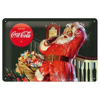 Plåtskylt "Coca Cola" tomte 20x30 cm