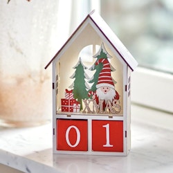 Kalender av plywood ”Xmas”