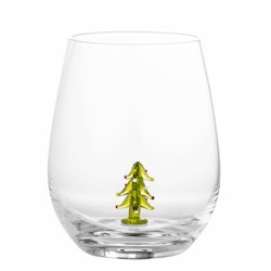 Glas med julgran