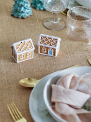 Set salt- och pepparkar ”Pepparkakshus”
