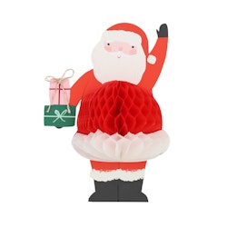 Julkort tomte med honeycomb