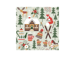 Servett ”Winter cabin”