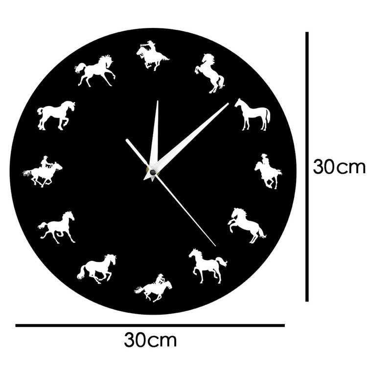Klocka med hästar