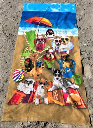 Strandhandduk Hundar