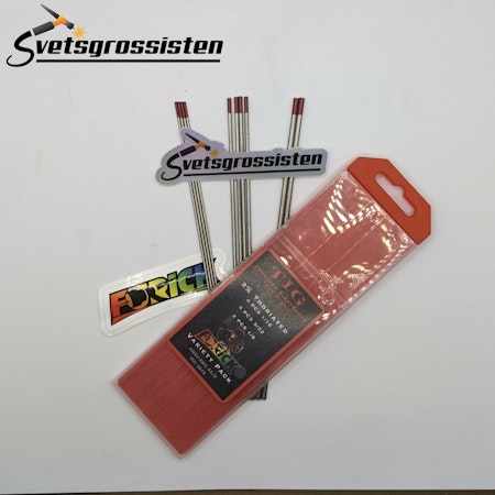 2% Thoriated wolfram - Röd 10-pack