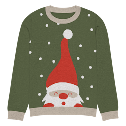 Stickad Jultröja Tomte
