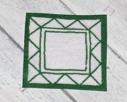 Liten grön duk ca 35 x 35 mm