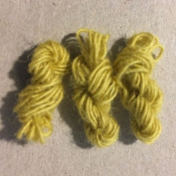 Tre garnhärvor, gul