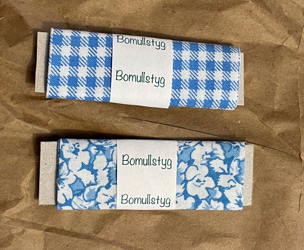 Tygbuntar blå