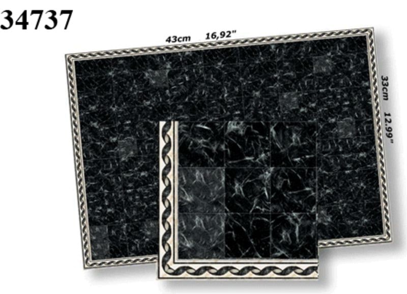 Marmorgolv svart, nr 37