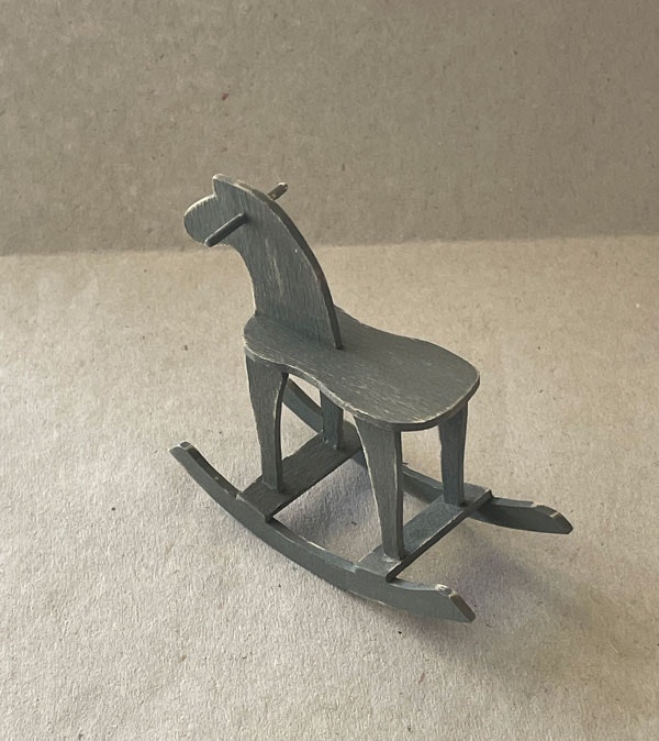 Gunghäst Apelgrå