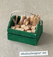 Kubbspel i trälåda