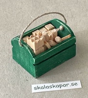 Kubbspel i trälåda