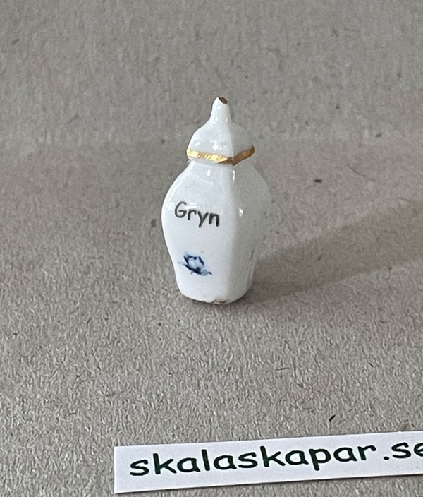 Speceriburk i porslin, gryn