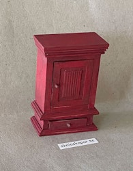 Väggskåp, rött