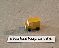 Gul liten skåpbil