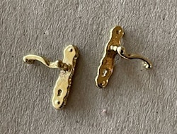 Dörrhandtag, guldfärg, 2 st