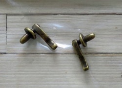 Dörrhandtag, 2 st, "antik mässing"