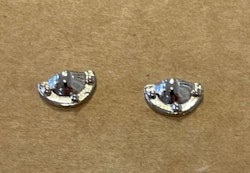 Lådhandtag, 2 st, silverfärg